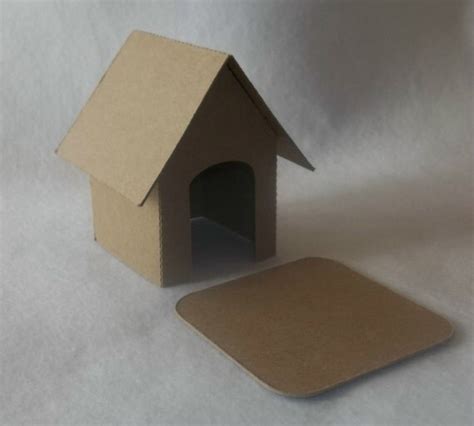 Items similar to Cardboard - DIY 3 1/2" Tall Dog House on Etsy