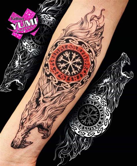 Top 55 Norse Wolf Tattoo Ideas - [2021 Inspiration Guide]