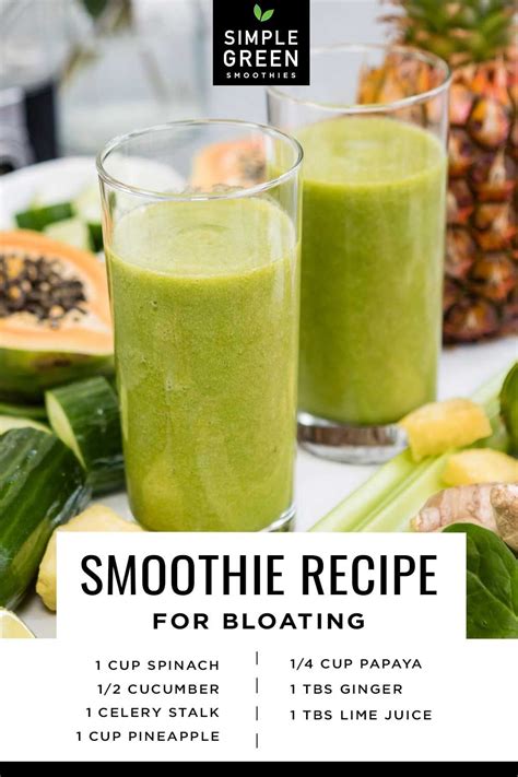 Smoothies for Bloating | Recipe | Green smoothie recipes, Veggie smoothie recipes, Smoothie ...