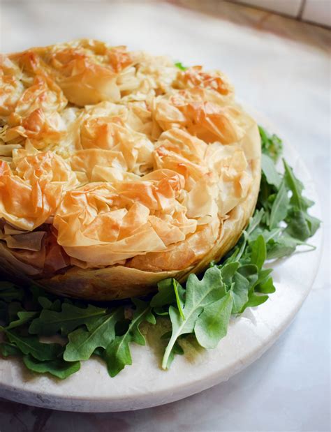 Vegan spinach filo pie - Let's Eat Smart