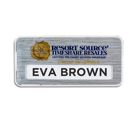 Reusable Name Badges - Magnetic Backing - World Emblem | World Emblem