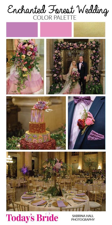 enchanted forest wedding, grand wedding colors, purple and pink wedding ...