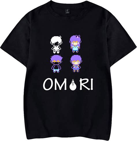 Omori Tshirt Unisex,Men’s Short Sleeves T-Shirt Game,Tee Shirt Crew Neck Harajuku Casual Top ...