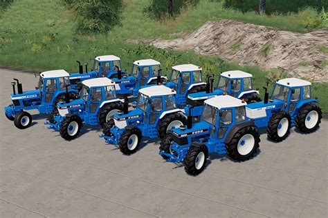 Download FS19 Mods 9 Ford Tractors Pack 1.0 for FS19