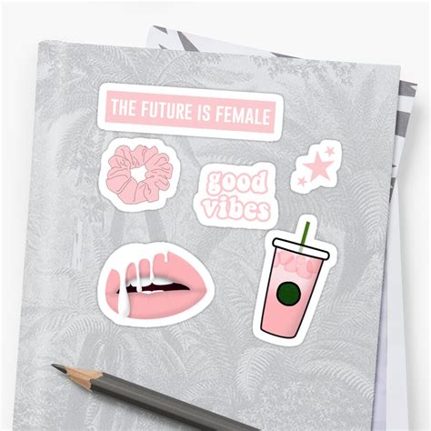 "Light Pink Sticker Pack" Sticker by abbyjane325 | Redbubble