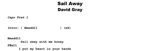 David Gray - Sail Away Guitar Lesson, Tab & Chords - Jerry's Guitar Bar