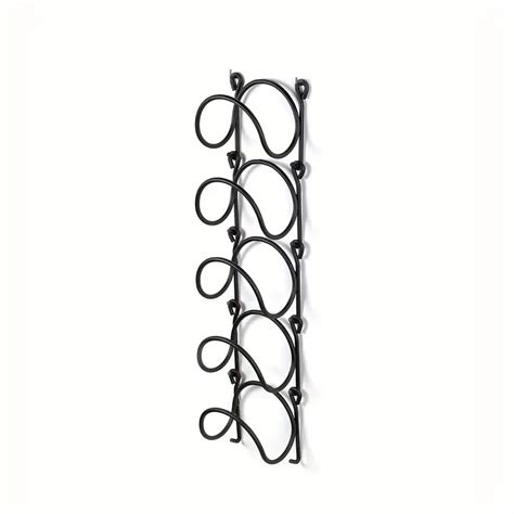 Multi-functional Black Wall Shelf With No Holes, Bathroom Towel Rack, Iron Hanging Bracket, Wine ...