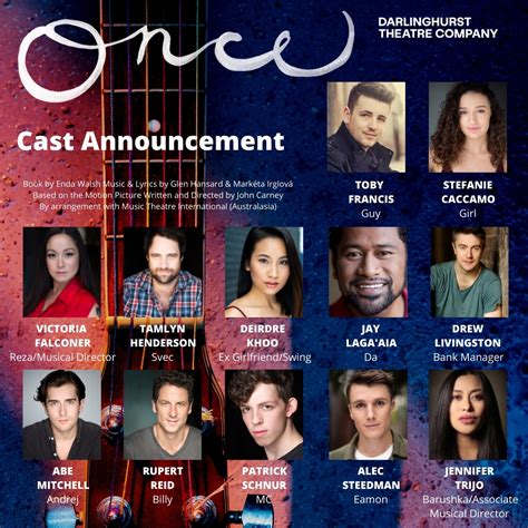 Cast announced for Darlinghurst Theatre Co's production of ONCE | News