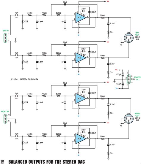 A Balanced Output Board For The Stereo DAC under Repository-circuits -22240- : Next.gr