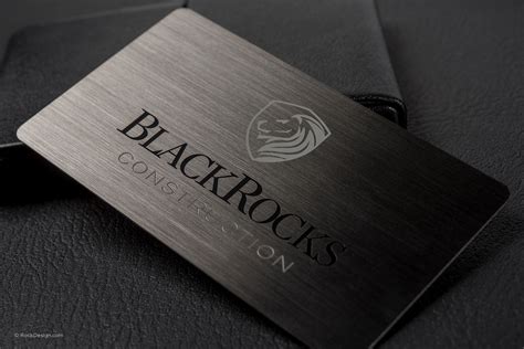 GunMetal Business Cards | RockDesign Luxury Business Card Printing