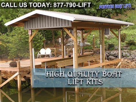 Pontoon Boat Lifts - Pontoon lift kits and parts with no shipping charges.