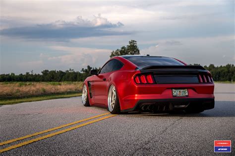 Slammed Mustang GT on Vossen x WORK VWS-3 Wheels — CARiD.com Gallery