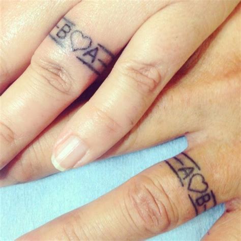 Matching Married Tattoos Ideas (20) | Wedding band tattoo, Tattoo ...