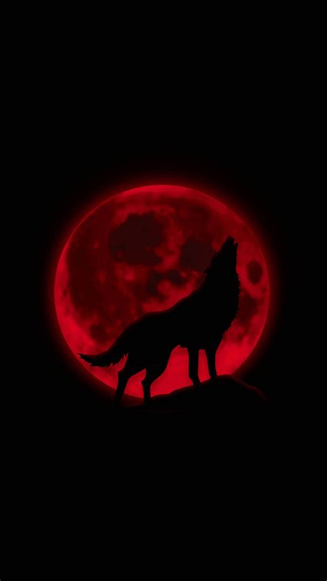 Wolf With Moon Wallpapers - Top Free Wolf With Moon Backgrounds - WallpaperAccess