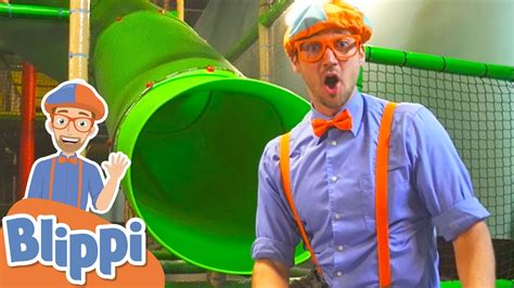 Learning At The Kids Club Indoor Playground With Blippi | Educational ...