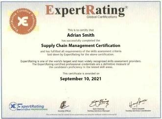 Supply Chain Management Certification - $69.99 - Supply Chain Management Course - ExpertRating