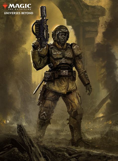 Cadian Shock Troops - Art by LiXin Yin - 40K Gallery