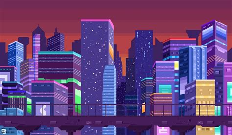 √ Pixel Art Cityscape