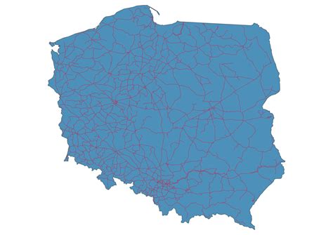 Polish Railway Map