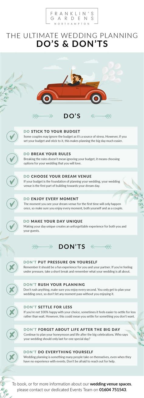 Wedding Planning Dos & Don'ts | Wedding Planner Tips
