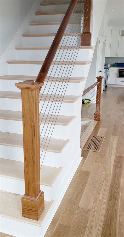 Wood And Cable Stair Railing - JeanSlinkard