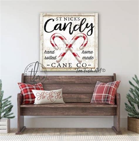 Candy Cane Co Personalized Sign - ToeFishArt