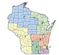 Wisconsin congressional district map