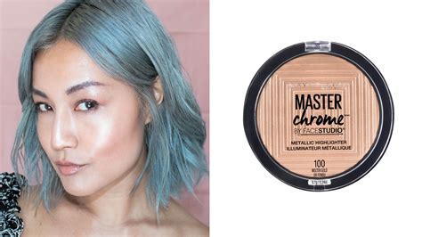 Maybelline Master Chrome Metallic Highlighter in Molten Gold: Review & Swatches | Allure