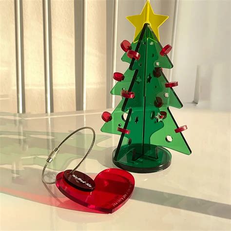 Customized Acrylic Christmas Tree Ornaments For Decoration Christmas ...