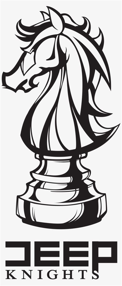 Deep Knight Logo Design - Knight Chess Piece Tattoo Designs - Free Transparent PNG Download - PNGkey