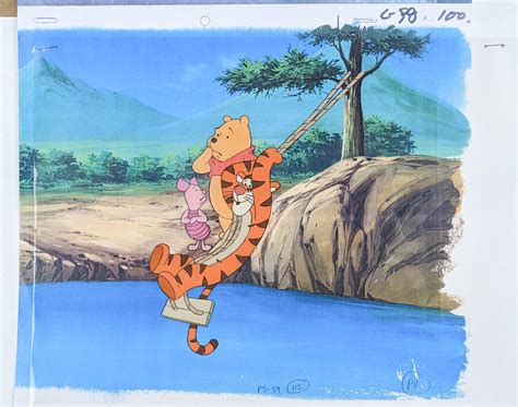 Winnie the Pooh Cel and Background – Stage Nine Entertainment Store