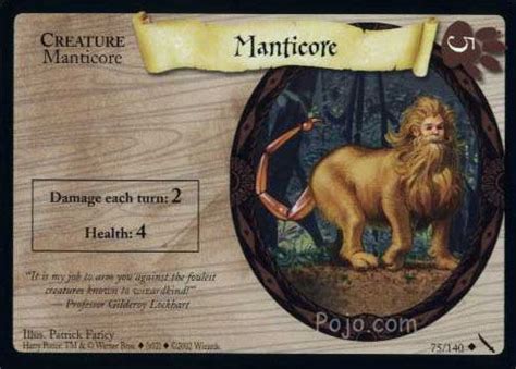 a card with an image of a lion on it