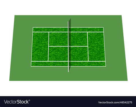 Tennis court Royalty Free Vector Image - VectorStock