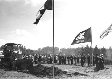 Sod turning ceremony for Juan de Fuca Recreation Centre - City of Victoria Archives' Online Search