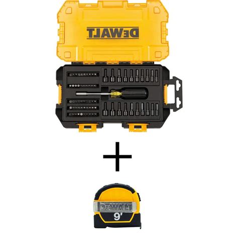 DEWALT 1/4 in. Multi-Bit and Nut Driver Set (70-Piece) and 9 ft. x 1/2 ...