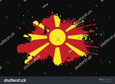 Macedonia Flag Grunge Effect Design Will Stock Vector (Royalty Free) 2017897601 | Shutterstock