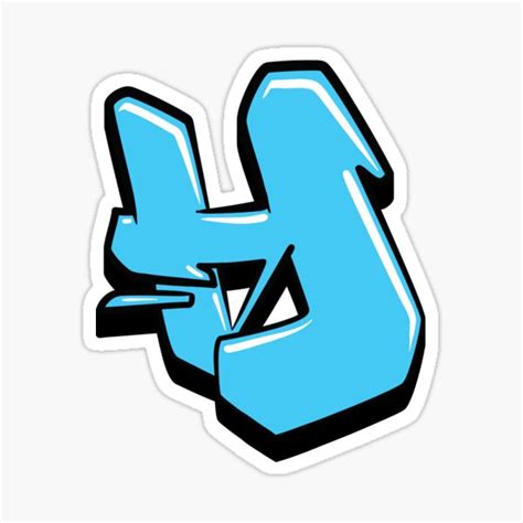 "Graffiti Letter H (Blue)" Sticker for Sale by NameGraffiti | Redbubble