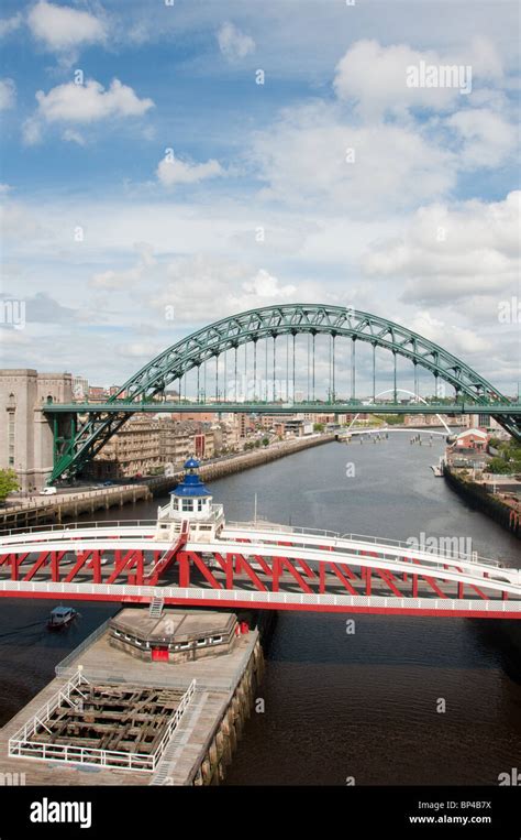 Newcastle bridges, England Stock Photo - Alamy