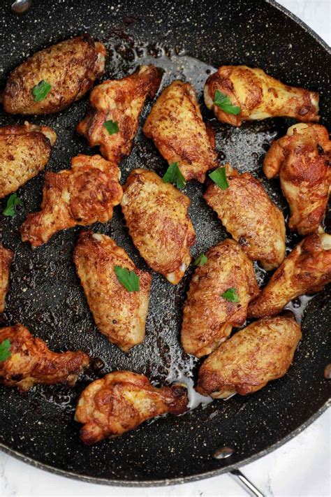 Pan Fried Chicken Wings Recipe | Stove Top Wings - Chicken Vibes