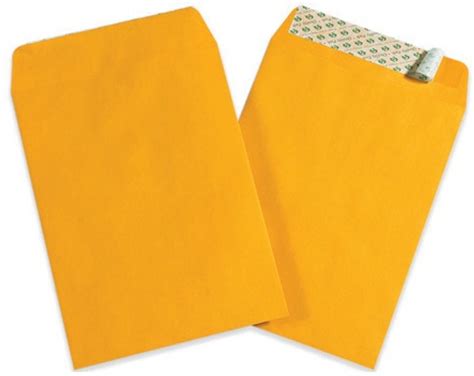 6" x 9" Kraft Self-Seal Envelopes 500 / Case