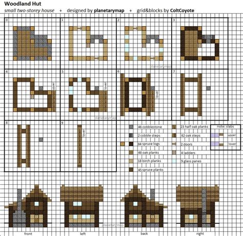 hut small minecraft house blueprint planetarymap deviantart make your own how draw floor ...