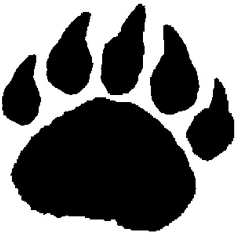 Grizzly bear paw print clipart free images 4 – Clipartix