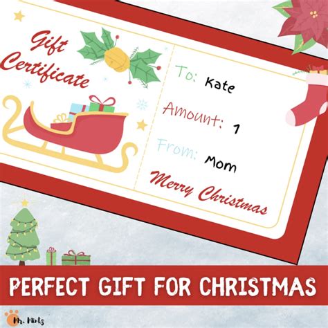 Christmas Gift Certificate | Made By Teachers