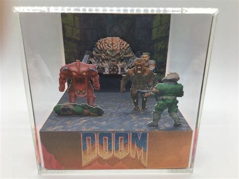 Doom Spider Mastermind Boss Fight Battle Shadow Box Diorama Decor - Etsy