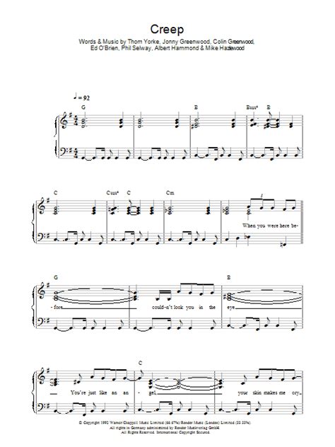 Creep | Sheet Music Direct