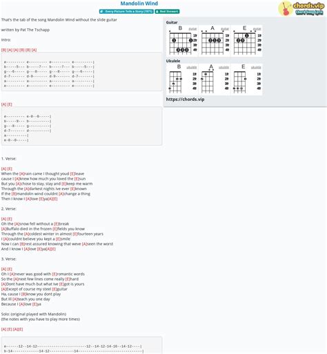 Chord: Mandolin Wind - tab, song lyric, sheet, guitar, ukulele | chords.vip