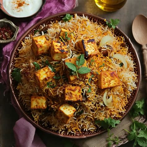 Paneer Biryani Recipe - Veg Paneer Dum Biryani Recipe - khaddoroshik