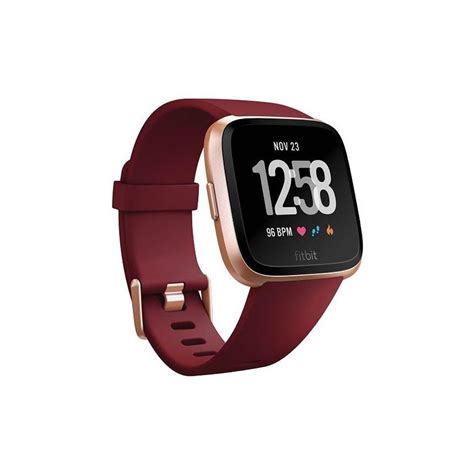 Fitbit Versa Fitness Smartwatch - Ruby/Rose Gold | BIG W