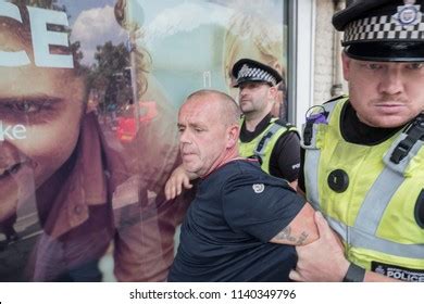 Tommy Robinson Supporter Arrested During Free Stock Photo 1140349796 ...