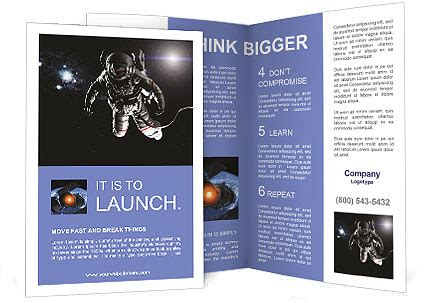 Space Travel Brochure Template